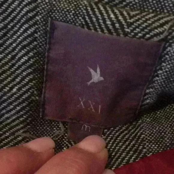 Womens Blazer Pea Vintage Looking Wool‎ Herringbone Belted Feminine Buttons M - Picture 10 of 13